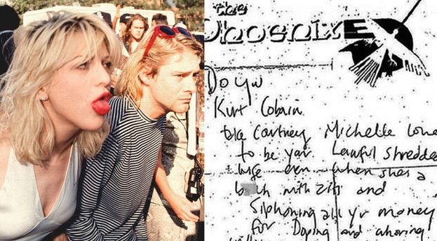 Cobain do Courtney w ostatnim liście: "PRYSZCZATA DZIWKA!"