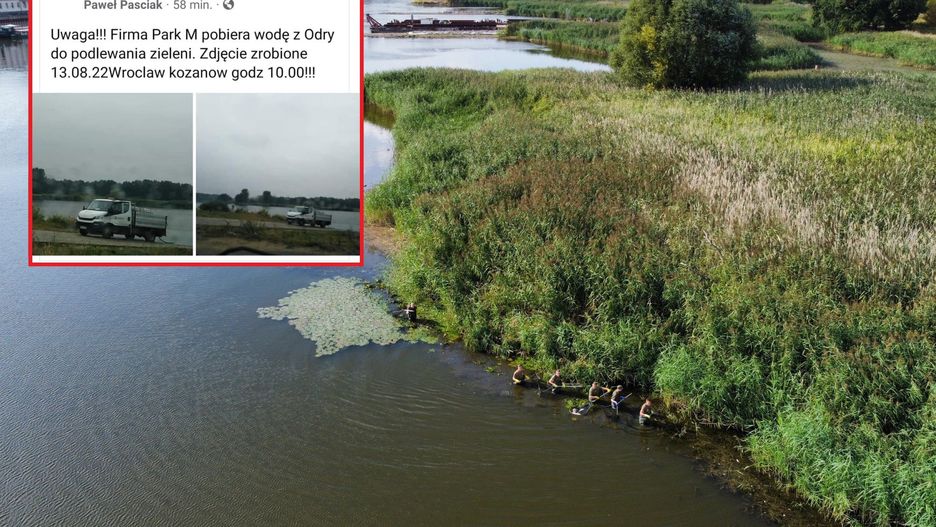 Zarząd Zieleni Miejskiej we Wrocławiu wyjaśnia sprawę firmy, która zieleń miejską ma podlewać wodą z Odry. 