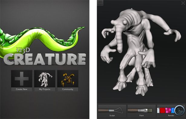 Aplikacja Dnia: 123D Creature, zaprojektuj i wydrukuj własną figurkę