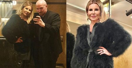 Joanna Racewicz w kozakach do połowy uda zadaje szyku w teatrze. Trafiona stylizacja? (FOTO)