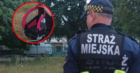 "Myślałem, że zasłabł". Dzieci w przyczepce, ojciec leżał na ścieżce