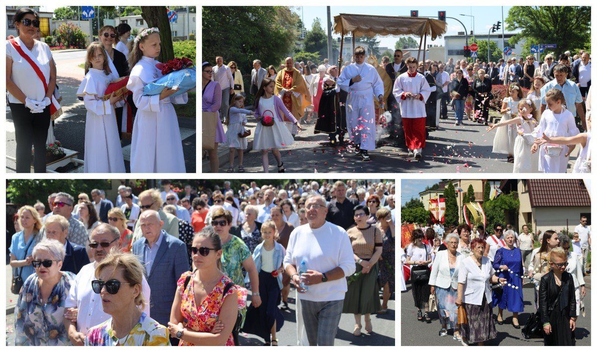 Procesja Bożego Ciała w parafii św. Floriana w Pleszewie