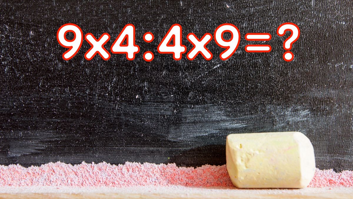 Zagadka matematyczna 9x4:4x9