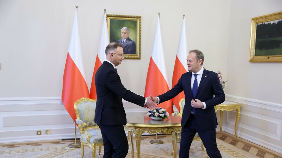 Prezydent Andrzej Duda i premier Donald Tusk