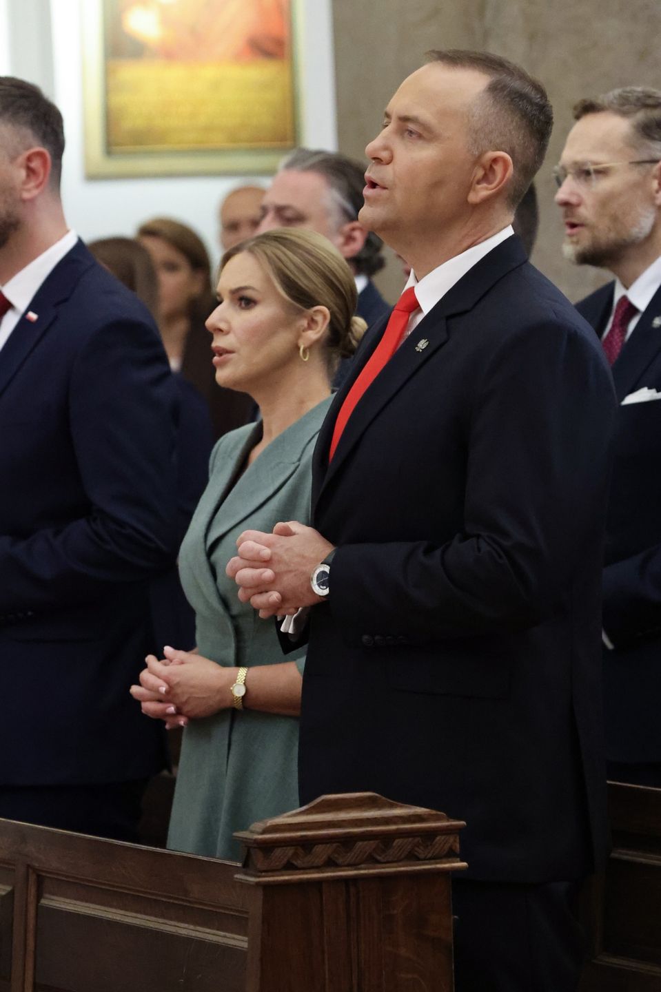 Karol i Marta Nawroccy na obchodach Święta Wojska Polskiego