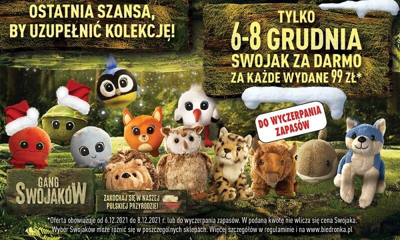 Swojak za darmo w Biedronce 6-8 grudnia