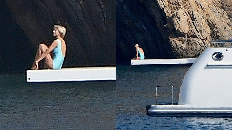 Elizabeth Debicki na planie "The Crown"