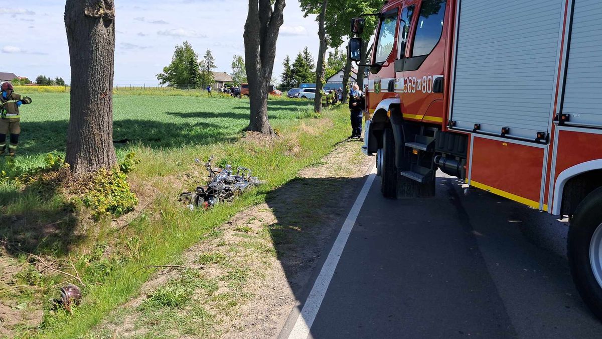 Druh uratował życie motocyklisty 