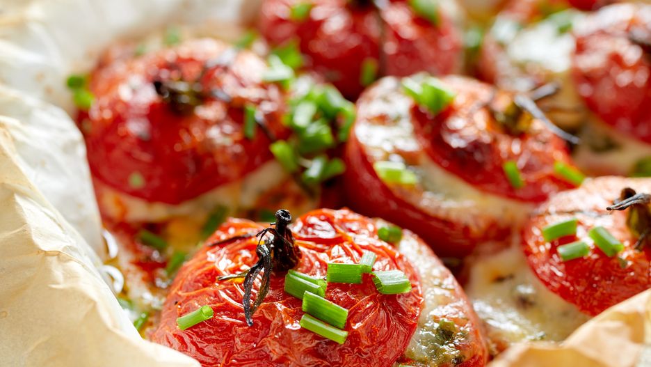 Pieczone faszerowane pomidory