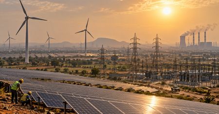 Indie przekroczyły energetyczną granicę. Zielona energia rośnie tak szybko, że sieć przestaje nadążać