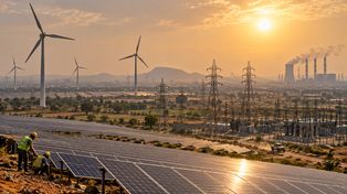 Indie przekroczyły energetyczną granicę. Zielona energia rośnie tak szybko, że sieć przestaje nadążać