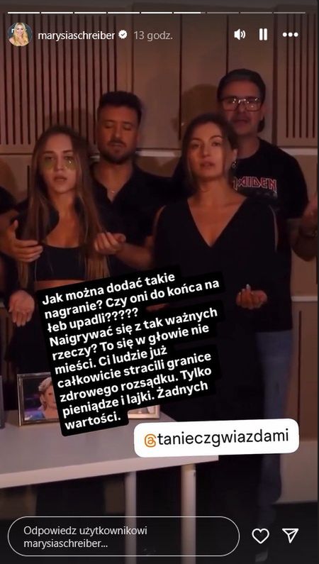 Marianna Schreiber oburzona "modlitwą" uczestników "TzG'