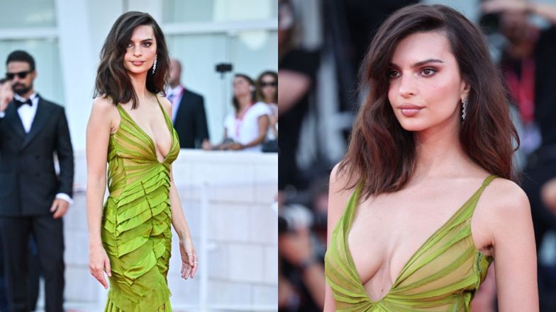 Ponętna Emily Ratajkowski eksponuje imponującą sylwetkę na Festiwalu Filmowym w Wenecji (ZDJĘCIA)