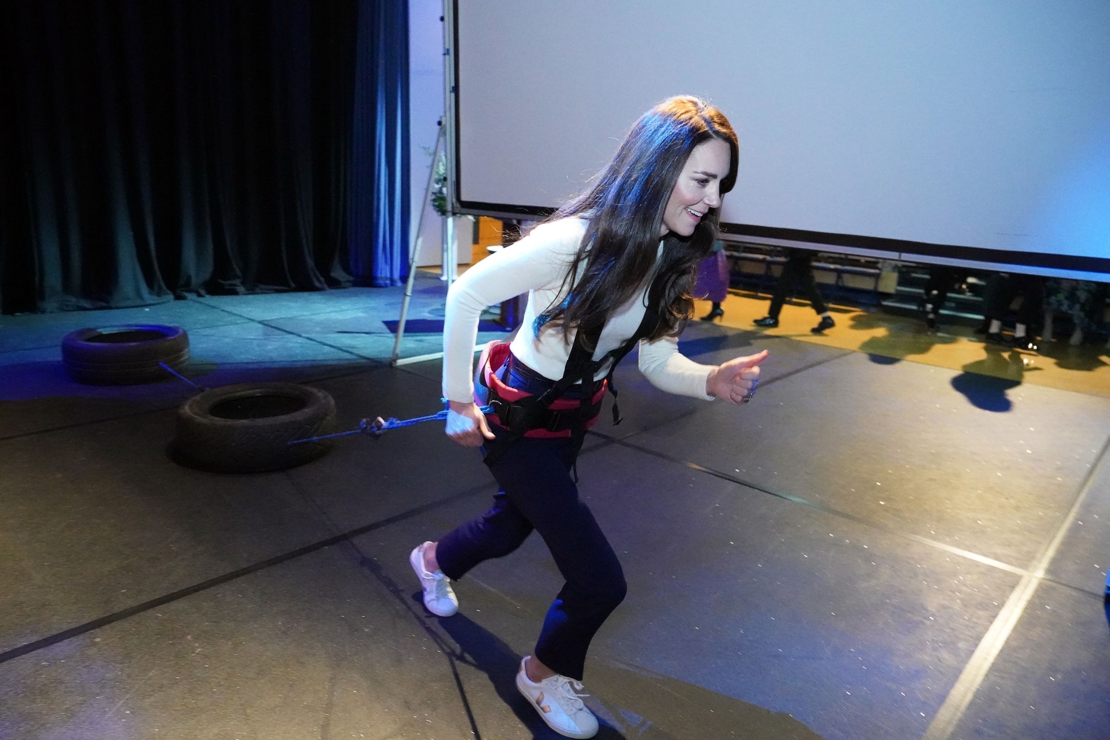 Kate Middleton zaskoczyła studentów, wykonując trening