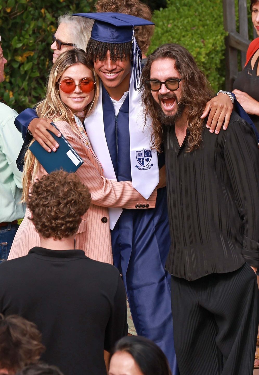Heidi Klum na zakonczeniu roku w szkole syna