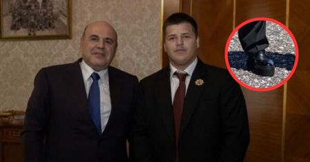 Syn Kadyrowa na spotkaniu z premierem Rosji. Uwagę zwracają jego buty