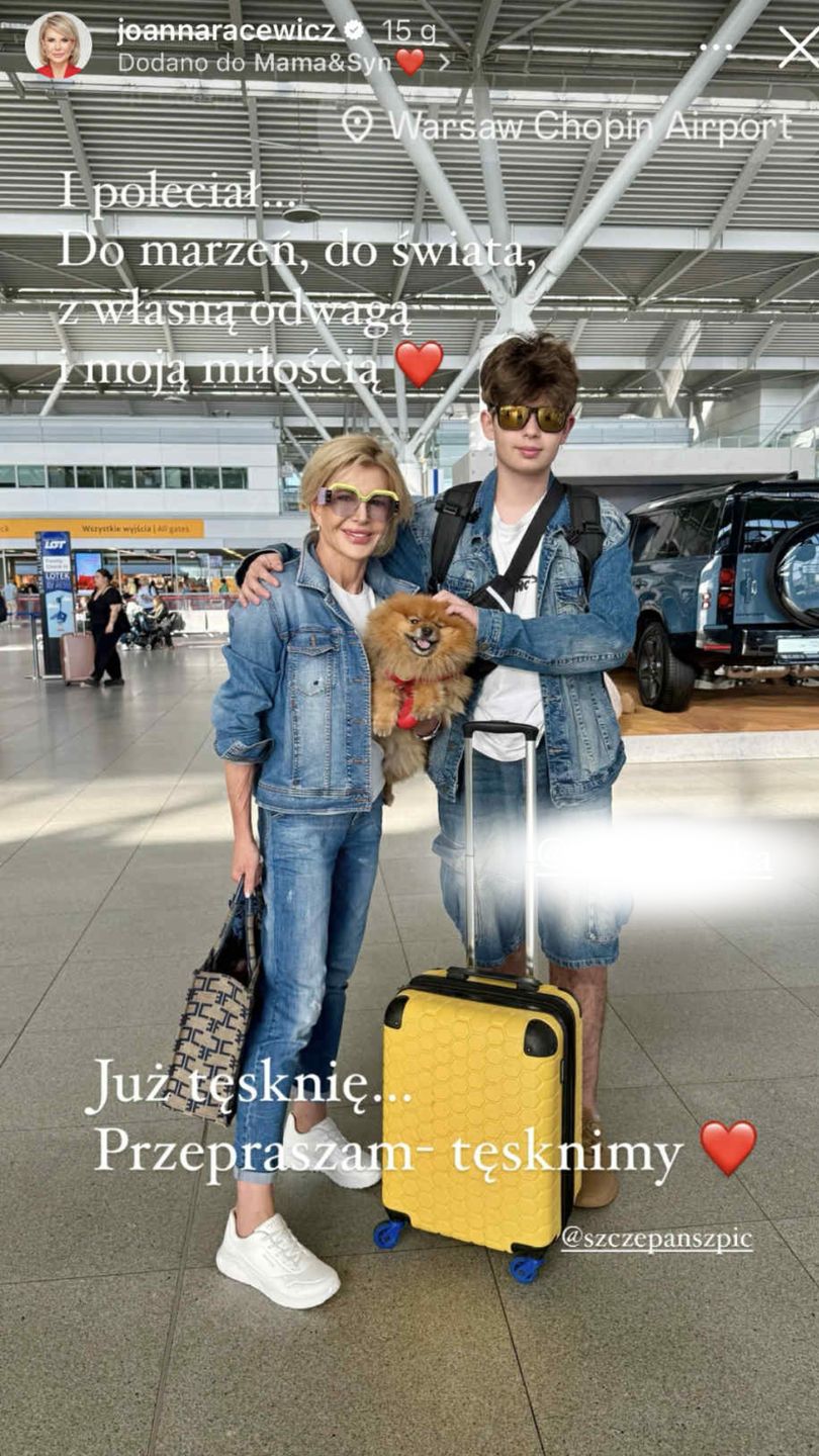 Joanna Racewicz z synem