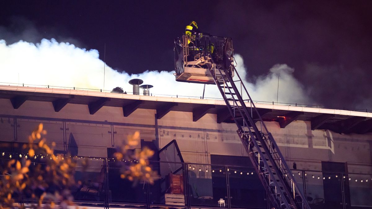 Pożar przy ulicy Krańcowej w Poznaniu
