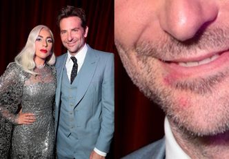 Lady Gaga i Bradley Cooper jednak MAJĄ ROMANS? Fani dopatrzyli się śladów jej szminki na jego twarzy... (FOTO)