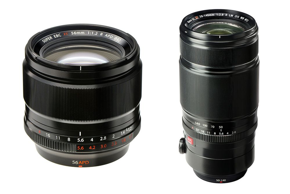 Fujinon XF 56 mm F1,2 R APD i Fujinon XF 50-140 mm F2,8 R LM OIS WR