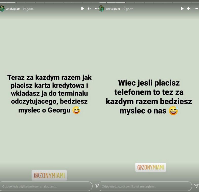 Aneta Glam zachwala partnera i tłumaczy się z oblewania szampanem