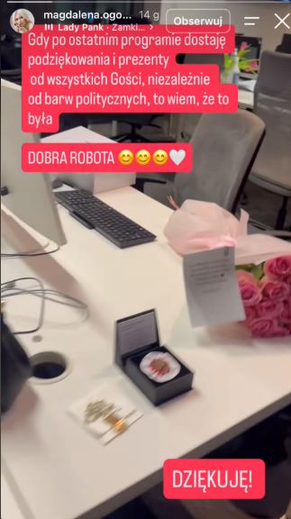 Magdalena Ogórek pokazała prezenty