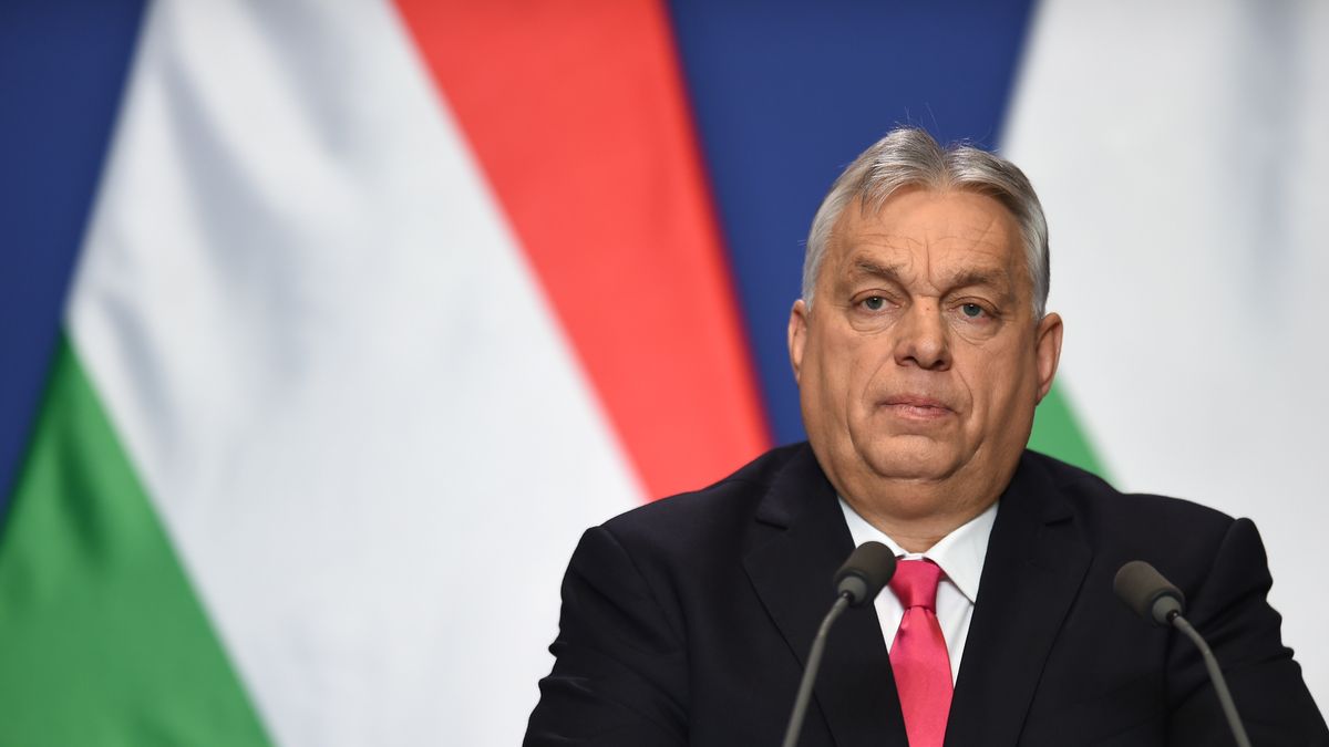 Viktor Orban, Hungary's prime minister delivers a speech on January 5, 2026 in Budapest, Hungary. Orban is holding the international press conference marking the start of the new year.  (Photo by Balint Szentgallay/NurPhoto via Getty Images)