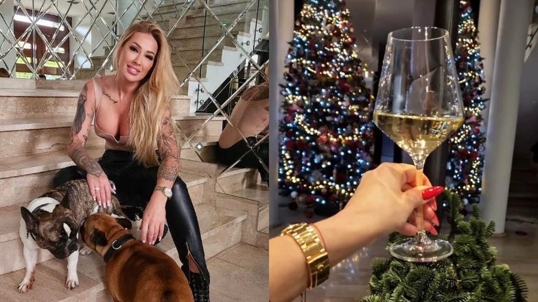 Rozanielona Sylwia Peretti prezentuje swój świąteczny domek i chwali się bombkami z pudelkiem: "Chciałam żeby było NA KEVINA" (ZDJĘCIA)