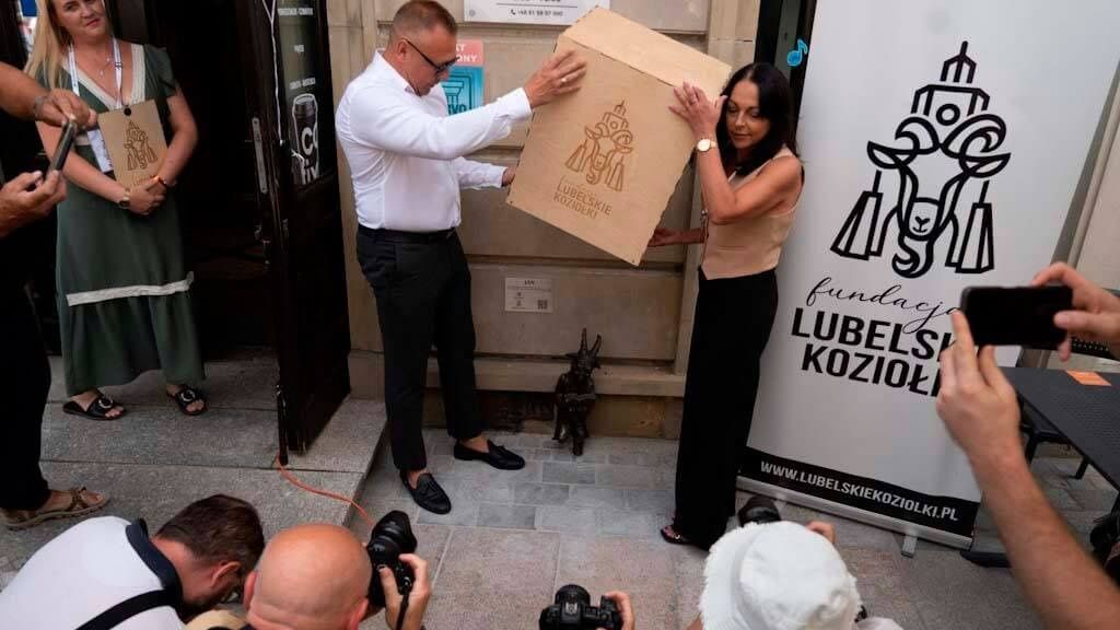 Odsłonięcie Koziołka w Lublinie