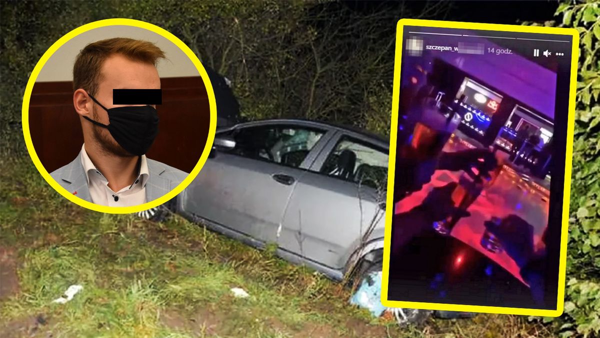 Szczepan W. spowodował śmierć dwóch dziewczynek. 21-latek wciąż bawi się ze znajomymi