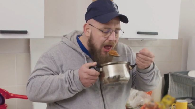 Tak wyglądał Daniel na początku programu.
