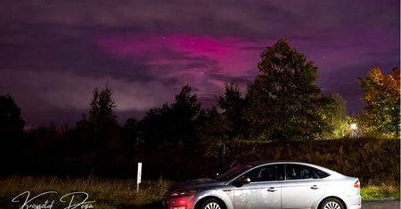 Niesamowite zdjęcia zorzy. Prawdziwe show ok. 1 w nocy