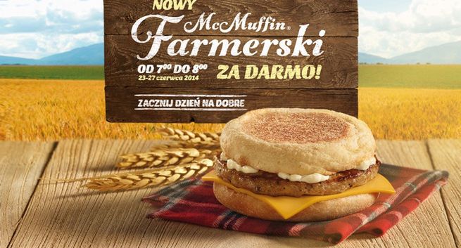 McMuffin Farmerski za darmo w McDonald’s (wideo)
