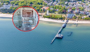 Zdjęcie z plaży nad Bałtykiem. Turyści płacą za nie nawet 460 zł