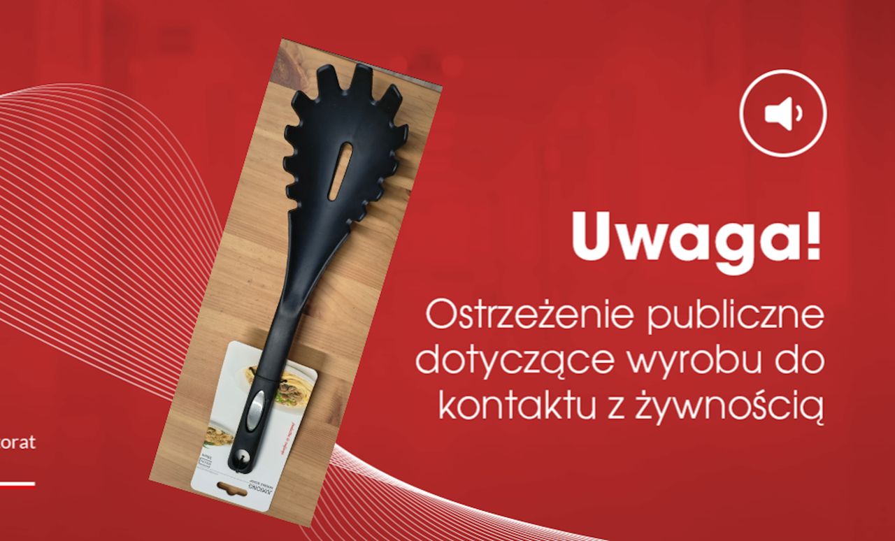 Wyrzuć do kosza. Wykryto niebezpieczne substancje w łyżce kuchennej z Chin