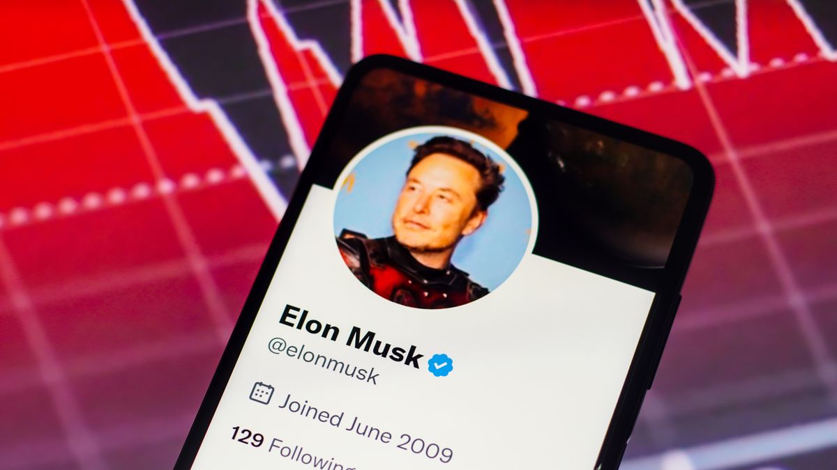 BRAZIL - 2022/11/24: In this photo illustration, the Elon Musk Twitter account seen displayed on a smartphone screen. (Photo Illustration by Rafael Henrique/SOPA Images/LightRocket via Getty Images)