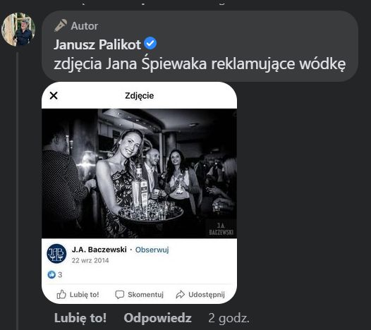 Janusz Palikot atakuje Jana Śpiewaka 