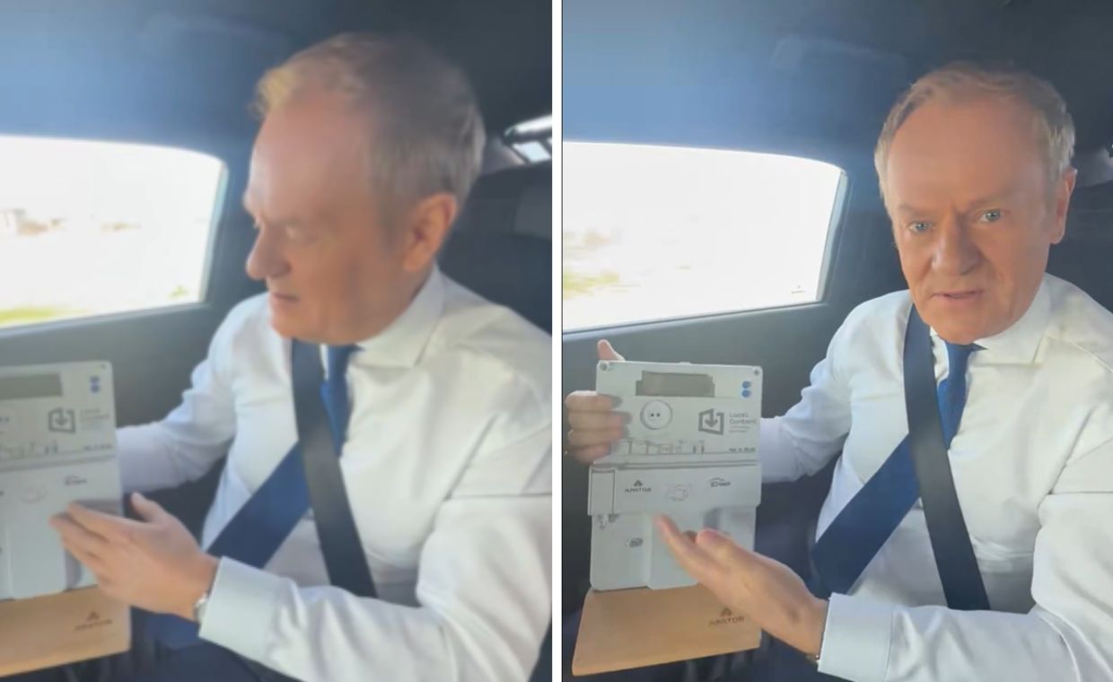 Tusk mówił o licznikach. Nagle wspomniał o Kaczyńskim i Dudzie