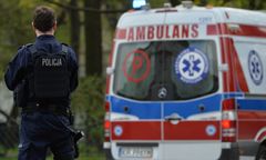 Biała pod Płockiem. Tir wjechał w osobówkę. Dwie osoby nie żyją