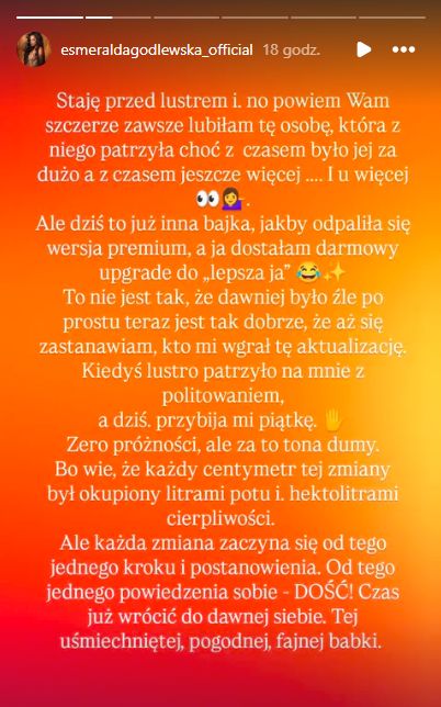 Wpis Esmeraldy Godlewskiej