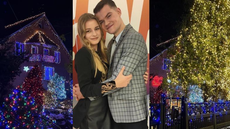 Adrianna i Michał z "Rolnik szuka żony" pokazali, jak udekorowali dom na święta. NIE ŻAŁOWALI lampek... (ZDJĘCIA)