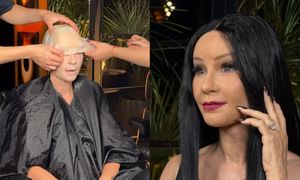 Joanna Przetakiewicz jako Catherine Zeta-Jones "straszy" na Halloween. PODOBNA? (FOTO)