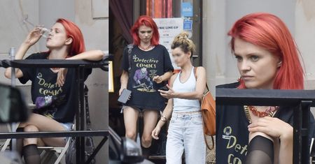 Margaret uzbrojona w torebkę Balenciagi za 9 tysięcy złotych sączy prosecco ze znajomą (ZDJĘCIA)