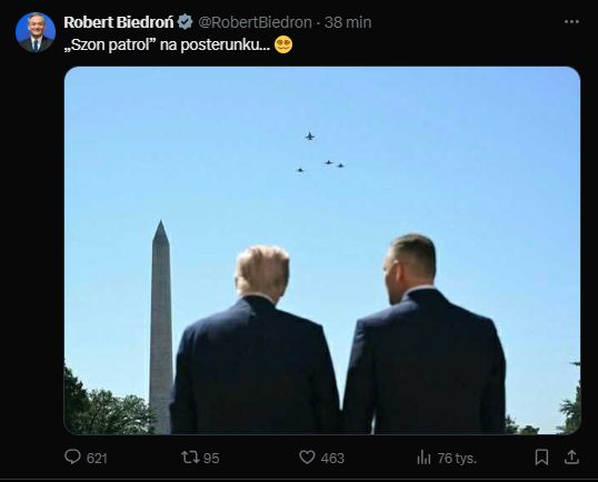 Skandaliczny wpis Roberta Biedronia 