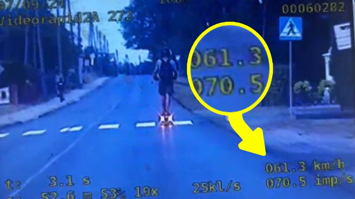 Szaleńcza prędkość na hulajnodze