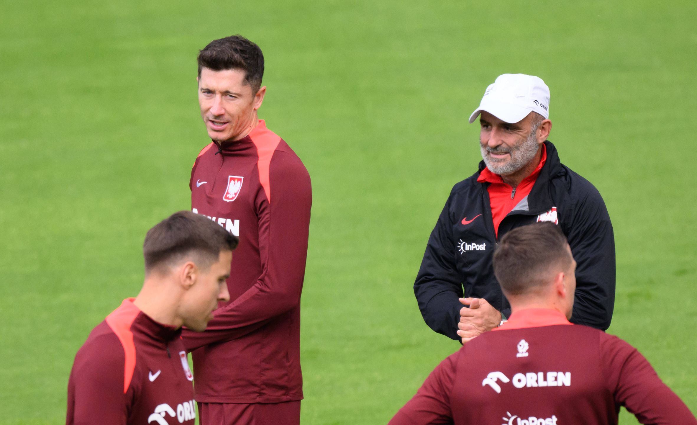 Robert Lewandowski i Michał Probierz