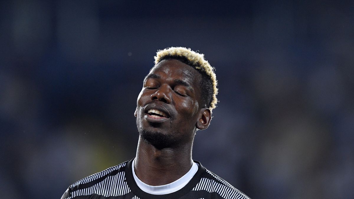 Paul Pogba of Juventus FC with closed eyes during the Serie A Tim match between Empoli FC and Juventus FC at Stadio Carlo Castellani on September 3, 2023 in Empoli, Italy. (Photo by Giuseppe Maffia/NurPhoto via Getty Images)