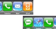 Ikonki z poświatą w docku iPhone'a