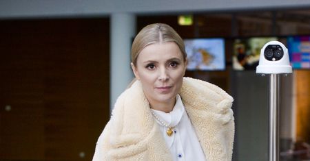 Halina Mlynkova przygotowuje się do porodu. Pokazała się w zjawiskowej sukni