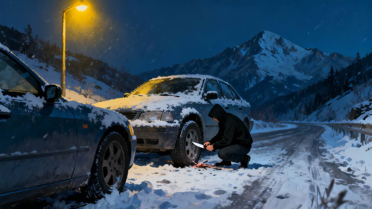 Zakopane: Nocny sabotaż na Skibówkach! Dzielnicowi dopadli "oponiarza"